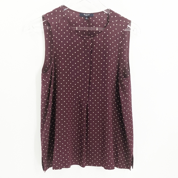 Madewell Silk Composition Star Polkadot Blouse Top - Picture 2 of 8